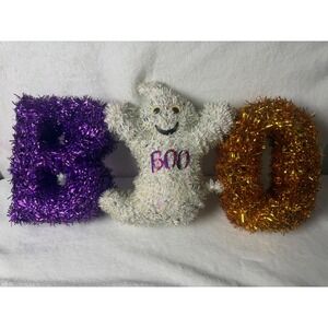 Unbranded Halloween Tabletop Sign Unisex OS Multi Excellent Tinsel Ghost Decor